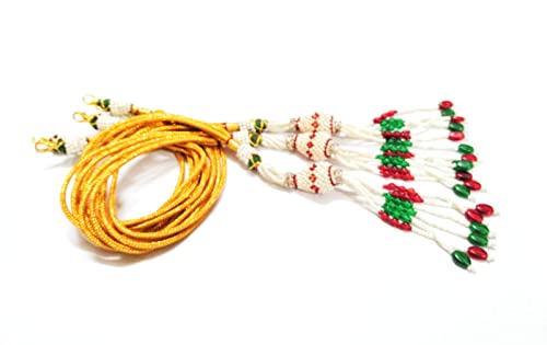 SHARALLE Adjustable Necklace Backrope Dori With Hook and Tassel - Pack of 3 detail photo 3 showing backrope dori, hooks, tas...