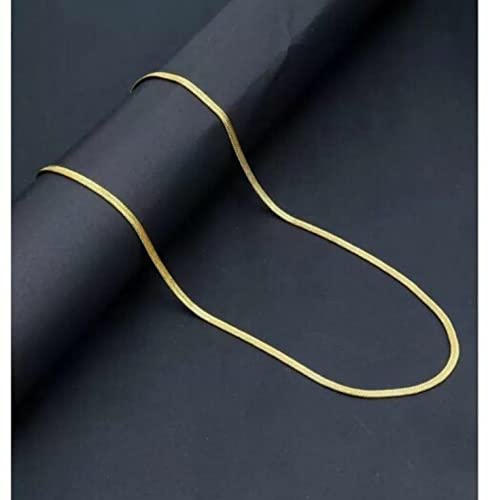 24K Gold Plated 24 Inch Chain for Daily Use - Real Gold Look - View #2