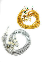SHARALLE Adjustable Necklace Backrope Dori With Hook and Tassel - Pack of 6 detail photo 4 showing backrope dori, hooks, tas...