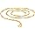 Gold-Plated Twisted Disco Chain - 24 Inch - SHARALLE Jewellery Chain