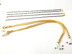 SHARALLE Necklace Backrope Dori and Black Bead Mangalsutra String Combo - Pack of 4 detail photo 4 showing backrope dori, ho...