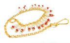 SHARALLE Nath Chain for Women - Nose Ring String With Hook - Nath Chain photo for backrope dori, jewellery making and boutiq...