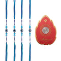 Evil Eye Protection Rakhi Bracelet for Brother with Roli Chawal - View #1