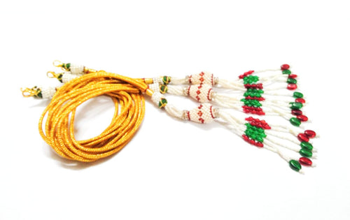 SHARALLE Adjustable Necklace Backrope Dori With Hook and Tassel - Pack of 3 detail photo 2 showing backrope dori, hooks, tas...
