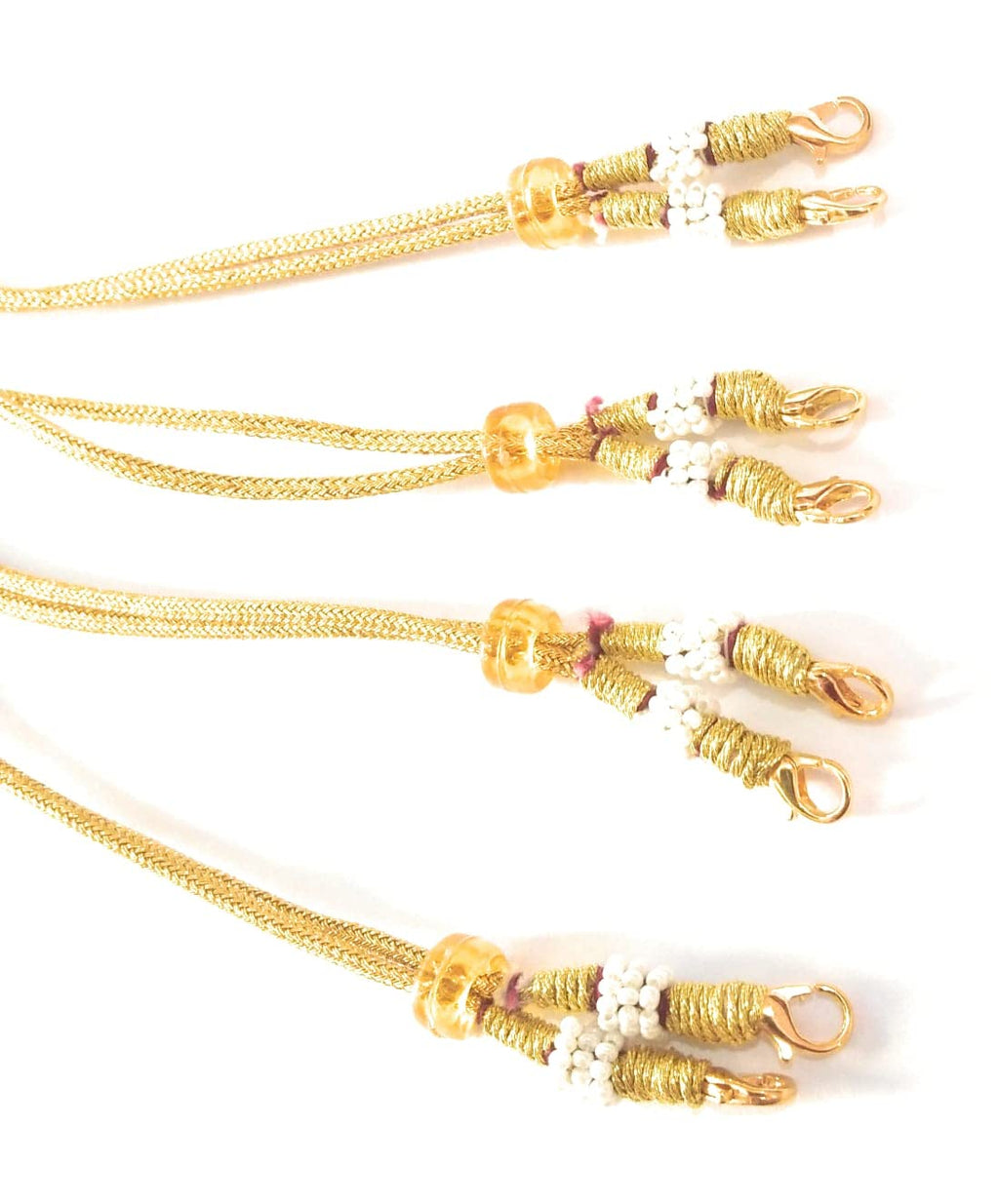 SHARALLE Adjustable Necklace Backrope Dori With Hook and Tassel detail photo 5 showing backrope dori, hooks, tassels and nec...