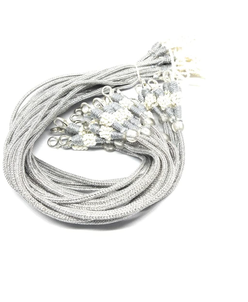 SHARALLE Necklace Backrope Dori With Hook and Pearl Tassel - Pack of 4 detail photo 5 showing backrope dori, hooks, tassels...