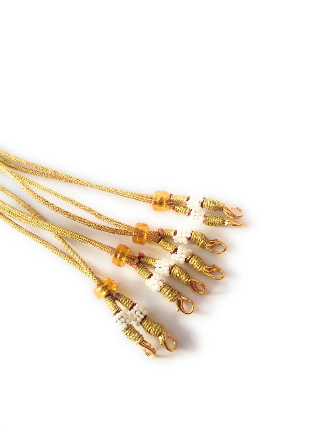 SHARALLE Adjustable Necklace Backrope Dori With Hook and Tassel detail photo 4 showing backrope dori, hooks, tassels and nec...