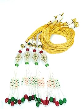 Adjustable Necklace Backrope Dori With Hook and Tassels