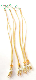 SHARALLE Adjustable Necklace Backrope Dori With Hook and Tassel detail photo 3 showing backrope dori, hooks, tassels and nec...