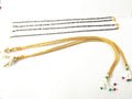 SHARALLE Necklace Backrope Dori and Black Bead Mangalsutra String Combo - Pack of 4 - Jewellery Making Supplies photo for ba...