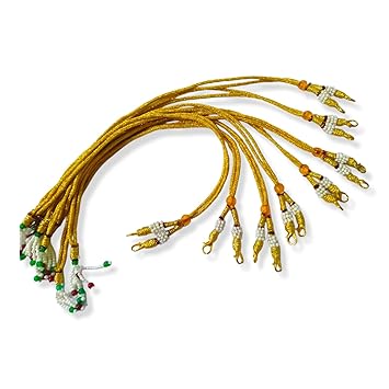 Pearl Necklace Backrope Dori With Hook and Tassel - Pack of 8