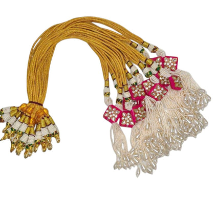 SHARALLE pearl tassel dori for festive necklace backs