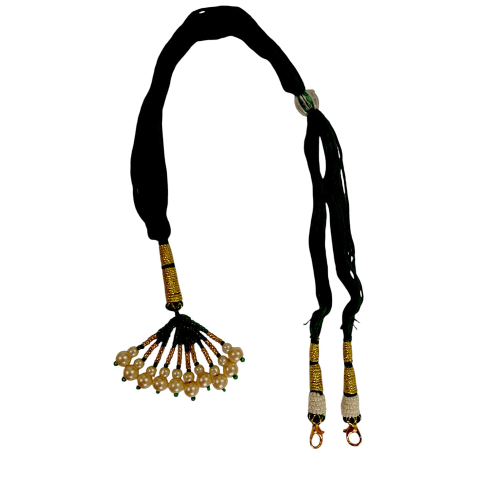 Handmade Cotton Necklace Back Rope Combo Pack of 5 | Multicolor Adjustable Dori Set with Pearl Tassels | Necklace Extension Strings for Silk Thread, Terracotta & Handmade Jewellery