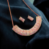 Rose Gold Necklace Set