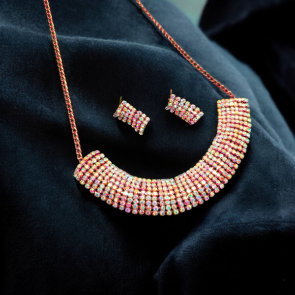 Rose Gold Necklace Set